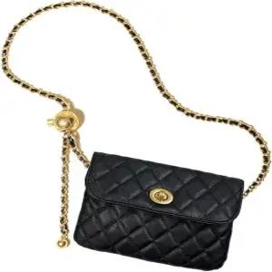 스타일리시한 여성용 가죽 체인 벨트 백 - 궁극의 다용도 크로스바디/허리 패니 팩