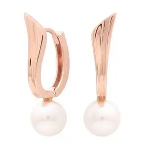 14K 진주 로즈골드 고급 원터치링 금 귀걸이 WADF50D