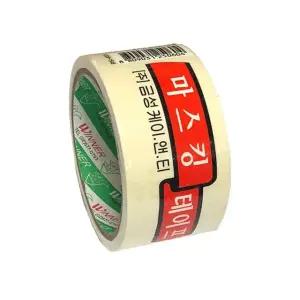 금성 사계절 백색 마스킹 박스테이프 50mmX13.5M 단품