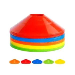 마커콘 접시 콘트랙 10P 훈련 마커 체육 드리블 운동 접시콘 (WFK9H9O)