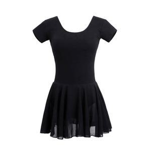 반팔 발레복 댄스복 무용복 레오타드 발레 스커트일체형 치마 성인 원 라운드