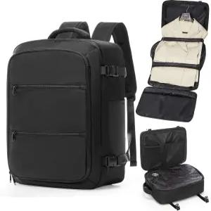 여행용 대형 의류 백팩 펌프가 장착된 진공 남성 주름 없는 무료 수트 캐리어 휴대용 18×14×8개인 템