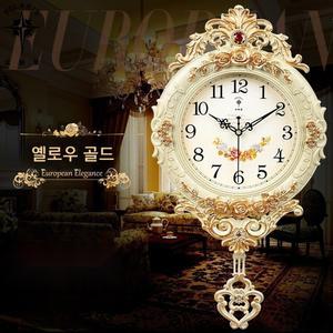 대형 북유럽풍 무소음 스윙 럭셔리 장식 침실 무타공 인테리어 거실 벽시계 추시계 벽걸이