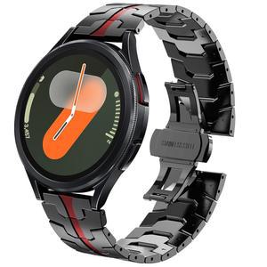 갤럭시 워치 7 6 5 4 밴드 클래식 /5 프로 /4 /FE 남성 47mm 43mm 46mm 42mm 45mm 44mm 40mm, 20mm 스테인리스 스틸 3 41mm, 블랙 / 레드