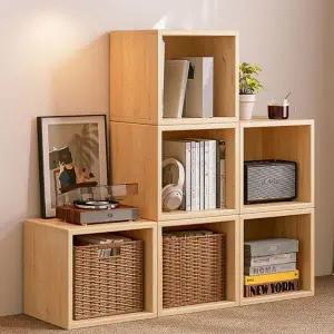[하프클럽/]거실 선반 우드 수납장 미니 큐브 협탁 장식장 책꽂이