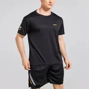 깔끔한 스포츠 신축 데일리 남성 반팔 반바지 세트 WAE0E6A