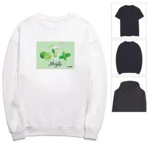 키밍 맨투맨 후드티 모히토셔츠 긴팔 커플 단체복 WAE504D