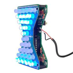 긱펀 전자 모래시계 리드 DIY 키트 용접 연습 보드 블루 레이 EK1886