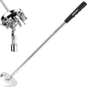 텔레스코핑 마그네틱 스위퍼 픽업 도구 강력한 자석 나사와 금속 부품 너트 볼트 강철 철제 파인더 35LB