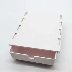 [하프클럽/]부착식 책상 밑 히든 서랍 수납함 중형 슬라이딩 소품