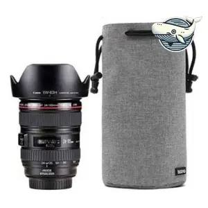 [하프클럽/]카메라 렌즈 보호 파우치 블랙 대형 렌즈 수납