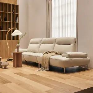 [봄소와] 노아 4인용 이태리 벨라니 통가죽 스윙소파