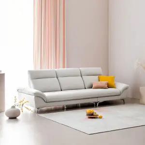 사나래 4인용 이태리 벨라니 통가죽 소파