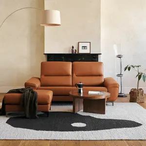 다한 3인용 이태리 벨라니 통가죽 소파