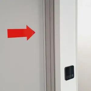 고품질 25cm 안내 표시 화살표 스티커 방향 대형 어린이집 장 (WFKB6Q2)