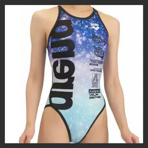 아레나일제 예쁜 수영복브랜드 강습 블루 트와일라잇 여자 원피스 탄탄이 실내수영장 훈련복