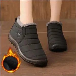 남성 여성 겨울 패딩운동화 기모안감 겨울 털부츠 2색