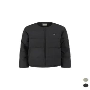 남성) 넥리스 가로 퀼팅 웰론 패딩 점퍼_PAE4JP1821