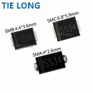 DO-214AB SMD 숏키 다이오드  SS34 SMA SMB smc호환 1N5822 3A  40V  20 개