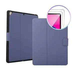 아 이패드 10세대 A16 (2025) 공용 펜슬수납 소프트 케이스+강화유리 액정필름 2매 세트