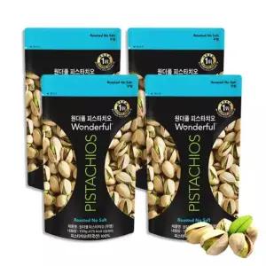 원더풀피스타치오 구운 파스타치오 건강간식 견과 무염 150g 4봉