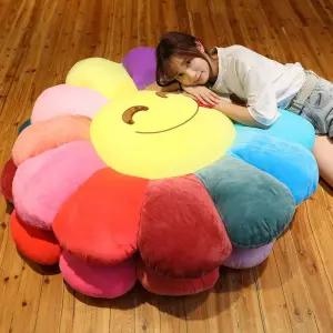 초대형 꽃 원형 좌식 엉덩이 방석 키높이 인테리어