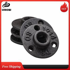 5PC 파이프 피팅 마운트 바닥 골동품 DN15 DN20 플랜지 조각 하드웨어 도구 주철 GIETIJZE BUISLEIDINGEN