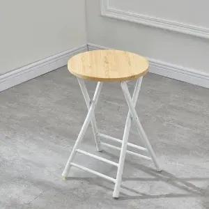 원룸 인테리어 간이의자 접이식 미니 스툴 원목 폴딩 (WFKB5QB)