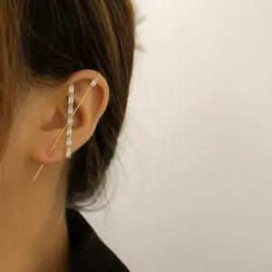 크롤러스타일 큐빅 드롭 귀걸이 여성 악세서리 (WFKBOIO)