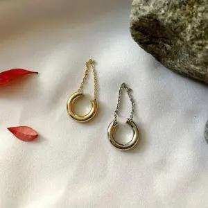 체인 귀안뚫지않는 귀걸이 심플 악세사리 패션 여성 (WFKBJIS)