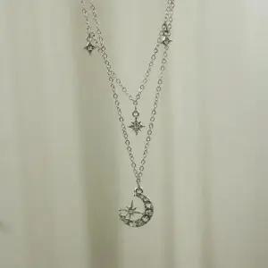 레이어드 실버 목걸이 유니크 여성패션 악세서리 선물 (WFKBONC)