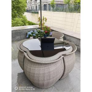 야외 라탄테이블 세트 테이블 수영장 공간활용 2인 야외가구 인용 소파 상품