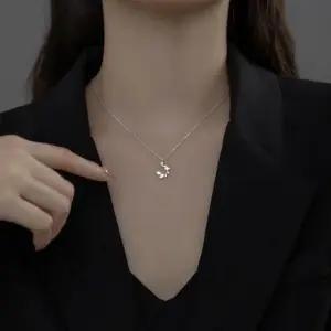 고품질 실버 데일리 목걸이 여성 진주 목걸이 세트 심플목걸이 (WFKBOQO)