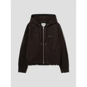 [에잇세컨즈] 후드 스웨이드 블루종  브라운 (35613ZSM1D)