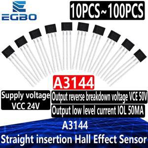 10PCS  500PCS A3144 OH3144 홀 효과 센서 브러시리스 전기 전동 TO-92UA