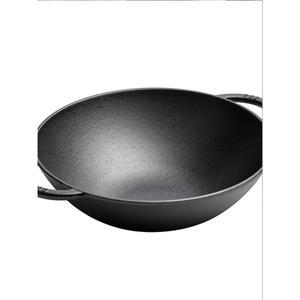 가정용 양수 무쇠 주철솥 우드 무쇠웍 대형 블랙 중화 밥솥 찜통 무코팅 가마솥 인덕션