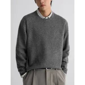 [에잇세컨즈] 소프트 터치 라운드넥 니트  그레이 (456151CM83)