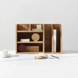 [하프클럽/]원목 수납선반 데스크 책상 미니 수납함 진열대