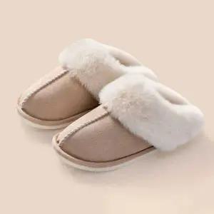 [하프클럽/]슬리퍼 겨울 털 방한 실내화 보온 사무실 플랫