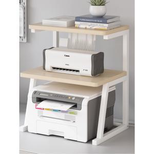 3단 팩스 거치대 프린터 다크 이동식 사무실 데스크톱 소형 프린트 작은 블랙