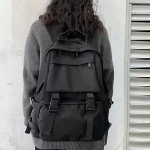 [하프클럽/]백팩 커플백팩 블랙 남녀공용 캐주얼백팩 학생백팩