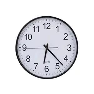 숫자큰 거실 안방 무소음 원형 벽시계 블랙 34.5cm (KYR-WC95326)