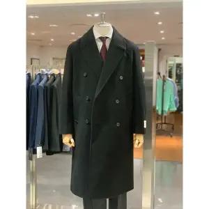 킨록바이킨록앤더슨 킨록 울 캐시미어 롱 더블 오버핏코트 FIO13