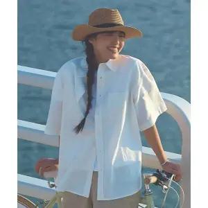 스파오 SPAO 린넨 오버핏 반팔 셔츠_SPYWFA9M05 SPYWFA9M05 115775