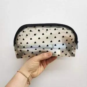화장품 파우치 하트 메쉬 선물 메쉬파우치 기념일 여