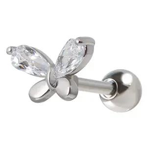 [미니아트]버터플라이 큐빅 나비 써지컬 스틸 패션 피어싱