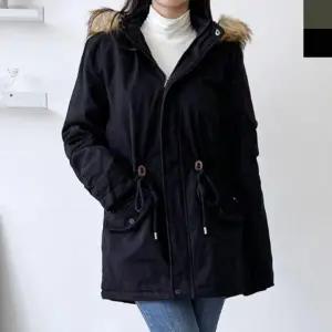 여자 털안감 점퍼 1P 겨울 후드 잠바 외투 여자 여성 겨울 데일리 야상점퍼