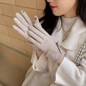 러블리 손목장갑 여성 캐시미어 터치 장갑 스마트폰 보온 방한 장갑