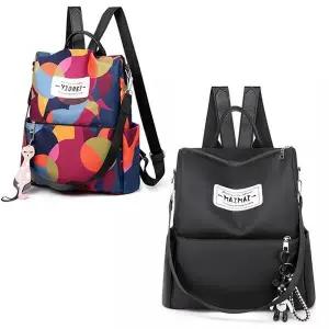 [하프클럽/]여성용 가벼운 천 백팩 Y001 다용도 여행백팩 스타일