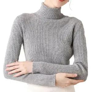 여성 목 골지 이너 레이어드티셔츠 이너목 반 겨울 니트 반목티셔츠 캐주얼